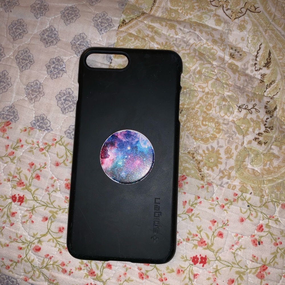 Case with pop socket